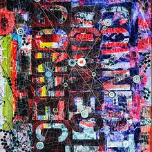 Reach Out Tune In. Traditional illustration, Acr, lic Painting, Creativit, and Collage project by Lynda Kong - 11.28.2021