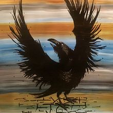 Raven Painting. Un proyecto de Pintura y Pintura acrílica de ashley_hefner - 29.11.2021