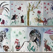Mon projet du cours : Illustration expérimentale à l'encre de Chine et la peinture acrylique. Un progetto di Illustrazione tradizionale e Belle arti di Marlène Regazzoni - 29.11.2021