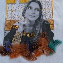 ritratto di un'amica . Un projet de Photographie , et Broderie de Barbara - 29.11.2021