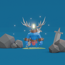 Mi Proyecto del curso: Modelado de personajes low poly para videojuegos Ein Projekt aus dem Bereich 3D, 3-D-Modellierung, Videospiele, Design von 3-D-Figuren und Design für Videospiele von César Lorenzo - 28.11.2021