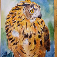 My project in Expressive Animal Portraits in Watercolor course. Traditional illustration, Watercolor Painting, Realistic Drawing, and Naturalistic Illustration project by danielblouin148 - 11.30.2021