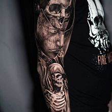 Tatuaje en realismo sombras . Desenho de tatuagens projeto de camilo peña - 30.11.2021