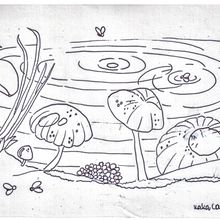Mushroom and flies. Traditional illustration, and Children's Illustration project by claudia regina - 11.30.2021