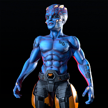 A-Class Mutant. 3D Character Design, 3D Modeling, 3D, and Rigging project by Pablo Vietto Ouviña - 10.10.2018