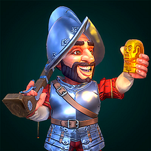 Conqueror. 3D Character Design, 3D Modeling, 3D, and Rigging project by Pablo Vietto Ouviña - 11.30.2021