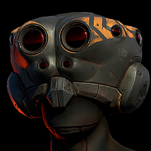 Spider Vision Helmet. 3D Modeling, 3D, and Video Games project by Pablo Vietto Ouviña - 11.30.2021