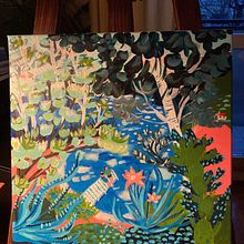 Mój projekt z kursu: Natura farbą akrylową: od szkicownika do płótna . Ilustrasi tradisional, Lukisan, Lukisan Akrilik, Dan Buku sketsa proyek oleh smolicka_ola - 11.30.2021