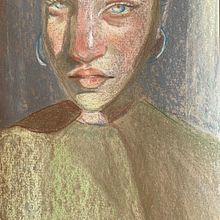 Meu projeto do curso: Desenhos de retratos expressivos com giz pastel seco. Traditional illustration, Fine Arts, Drawing, Portrait Drawing, and Artistic Drawing project by henzlaura - 11.26.2021
