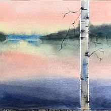 Mi Proyecto del curso: Paisajes atmosféricos en acuarela. Fine Arts, Painting, and Watercolor Painting project by Ane Martínez sagredo - 11.30.2021