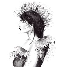 My project in Traditional Drawing Techniques with Procreate course. Projekt z dziedziny Trad, c, jna ilustracja,  R, sunek, Ilustracja c, frowa, Portret, R, sunek c i frow użytkownika Crystal Owen - 30.11.2021