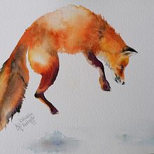 My project in Expressive Animal Portraits in Watercolor course. Projekt z dziedziny Trad, c, jna ilustracja, Malowanie akwarelą, R, sunek realist, czn, Ilustracja naturalist i czna użytkownika katharina_rutkowski - 01.12.2021