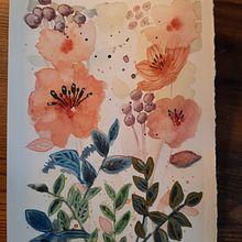 My project in Artistic Floral Watercolor: Connect with Nature course. Traditional illustration, Painting, Watercolor Painting, and Botanical Illustration project by eluned_eleven - 12.01.2021