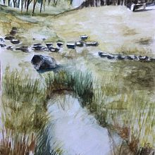Mi Proyecto del curso: Paisajes naturales en acuarela. Fine Arts, Painting, and Watercolor Painting project by Ninoska Gonzàlez Cova - 12.01.2021