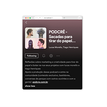 🎙 Podcast. Projekt z dziedziny Kreat, wność, Marketing treści i Marketing na Instagramie użytkownika Tiago Henriques - 01.12.2021