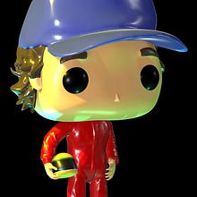 homenaje a un gran ídolo de la fórmula uno Ayrton Senna, siendo utilizados como referencias muñecos Funkos. Un projet de 3D, Sculpture, Animation 3D , et Modélisation 3D de Rafa Anok - 29.11.2021