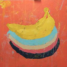 The banana. Een project van Schilderij van Ana Laso Baeza - 01.12.2021