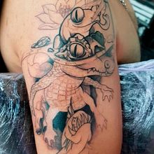 Mi Proyecto del curso: Técnicas de color para tatuajes. Un progetto di Illustrazione tradizionale, Disegno, Illustrazione digitale, Design di tatuaggi e Disegno digitale di César Pinto - 02.12.2021