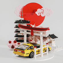 Behind 300zx Japan. Un progetto di Pubblicità, 3D e Modellazione 3D di Jupiter Machine - 02.12.2021