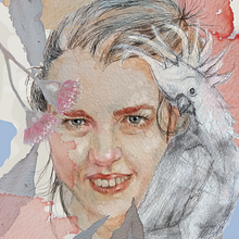 My project in Illustrated Portrait in Watercolor course. Un proyecto de Ilustración tradicional, Bellas Artes, Pintura, Dibujo, Pintura a la acuarela, Dibujo de Retrato y Dibujo artístico de Linda Schneider - 18.11.2021
