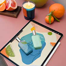 Digital Artwork Product Collaboration with Atelier Cologne Paris. Un proyecto de Diseño, Ilustración digital y Diseño de producto de Tiffany Lusteg - 02.12.2021