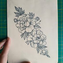 Mi Proyecto del curso: Tatuaje botánico con puntillismo. Projekt z dziedziny Trad, c, jna ilustracja, Projektowanie tatuaż, R i sunek botaniczn użytkownika Cristian Salvatierra - 26.11.2021