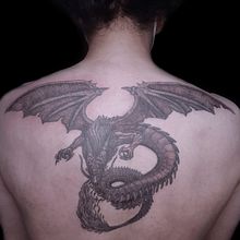 dragon. Tattoo Design project by Ricardo Miguel Varas Aguirre - 12.02.2021