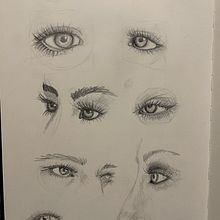 3 Selbstporträts im Skizzenbuch als Abschlussprojekt. Un proyecto de Bocetado, Dibujo, Dibujo de Retrato, Dibujo artístico y Sketchbook de Andrea Gunkler - 02.12.2021