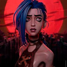 "We will show them all" (Jinx Arcane). Projekt z dziedziny 3D, Design, Projektowanie postaci i Animacje 3D użytkownika Hodei Piquer Garcia - 02.12.2021