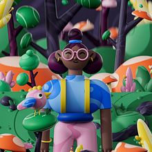 My project in Cinema 4D: Bring Playful 3D Illustrations to Life course. Traditional illustration, 3D, Digital Illustration, and 3D Modeling project by Brandon Charles - 12.03.2021