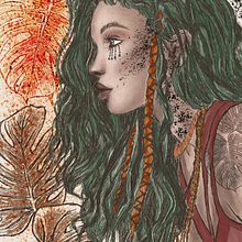 Mujer de Tierra. Un proyecto de Ilustración tradicional, Creatividad y Dibujo digital de Tania Cotillas - 03.12.2021
