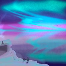 Northern lights adventure. Traditional illustration, Digital Illustration, and Digital Drawing project by Andra M - 12.03.2021