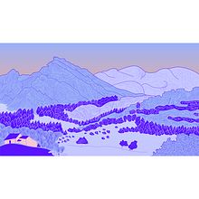 Montañas. Un progetto di Illustrazione tradizionale, Illustrazione digitale, Disegno e Disegno digitale di Anne Brachet - 03.12.2021