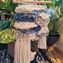 Acqua Marina - Weaving Wall Hanging. Macramé, Arts, Crafts, and Fine Arts project by bfreni - 11.15.2021