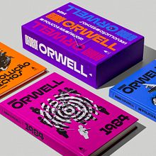 George Orwell - Box. Un progetto di Design editoriale di Rafael Nobre - 03.12.2021