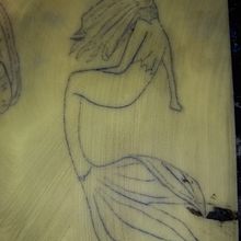Mermaid. Ilustração tradicional projeto de Stephanie Gibbs-Hannibal - 03.12.2021
