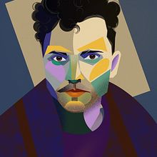 My project in Geometric Portraits with Procreate course. Traditional illustration, and Digital Illustration project by Serhio BaKalyna - 12.03.2021