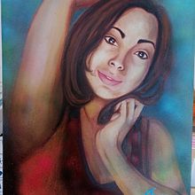 Mi Proyecto del curso: Retrato experimental: fusiona óleo, acrílico y pintura en spray . Artes plásticas, Pintura, Pintura Acrílica, e Pintura a óleo projeto de Maria Arce - 03.12.2021