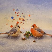 My project in Artistic Watercolor Techniques for Illustrating Birds course. Un proyecto de Ilustración tradicional, Pintura a la acuarela, Dibujo realista e Ilustración naturalista				 de Tyler Scott - 03.12.2021
