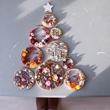 Flowers on tulle embroidery Christmas tree festive idea. Arts, and Crafts project by Olga Prinku - 12.04.2021