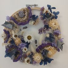 My project in Tulle Embroidery with Natural Flowers and Plants course . Broderie, DIY și Design floral și de plante de Gha Bie - 12.04.2021