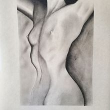 Nude Study . Projekt z dziedziny  R, sunek i  Sztuki piękne użytkownika lorenacaraveo - 28.11.2021