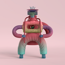 My project for Laurie Rowan's Domestika course. 3D, Animation, Character Design, 3D Modeling, 3D Character Design, and 3D Design project by tristan_chesselet - 12.05.2021