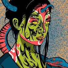 3 FASES (Hola Reptiliana). Un proyecto de Ilustración tradicional, Publicidad, Fotografía, Diseño de complementos, Dirección de arte, Diseño de personajes, Diseño de vestuario, Diseño gráfico, Pintura, Lettering, Diseño de logotipos, Diseño de carteles, Dibujo, Dibujo a lápiz, Diseño de moda, Creatividad, Fotografía de moda, Bocetado, Animación 2D, Ilustración vectorial y Pattern Design de Gerard Merino Ferrer - 22.01.2021