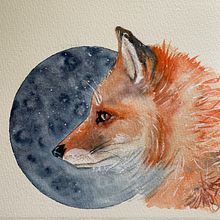 My project in Expressive Animal Portraits in Watercolor course. Un progetto di Illustrazione tradizionale, Pittura ad acquerello, Disegno realistico e Illustrazione naturalistica di Carleen Desautels - 05.12.2021