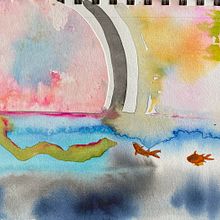 Creative Watercolor Sketching for Beginners: Final Project. Un progetto di Illustrazione tradizionale, Bozzetti, Creatività, Disegno, Pittura ad acquerello e Sketchbook di Leslie Rennolds - 05.12.2021