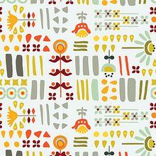 My project in Textile Pattern Design for Home Interiors  course. Een project van Productontwerp, Patroonontwerp y Printen van Ginger - 05.12.2021