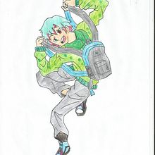 MI PROYECTO DE ''MANGA DESDE CERO''NOMBRE DEL PERSONAJE: KUTEDO. Traditional illustration, Character Design, Pencil Drawing, Drawing, Manga, and Comic project by eduleon - 12.05.2021