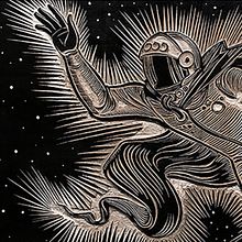 The Yuri Gagarin Epic Tryptich Woodcuts. Un proyecto de Ilustración tradicional, Stor, telling, Estampación y Narrativa de Don Kilpatrick III - 27.12.2018