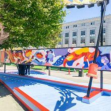 Asian Art Museum — "Together, Let's Be" Mural. Un proyecto de Ilustración tradicional y Pintura de Alice - 05.12.2021